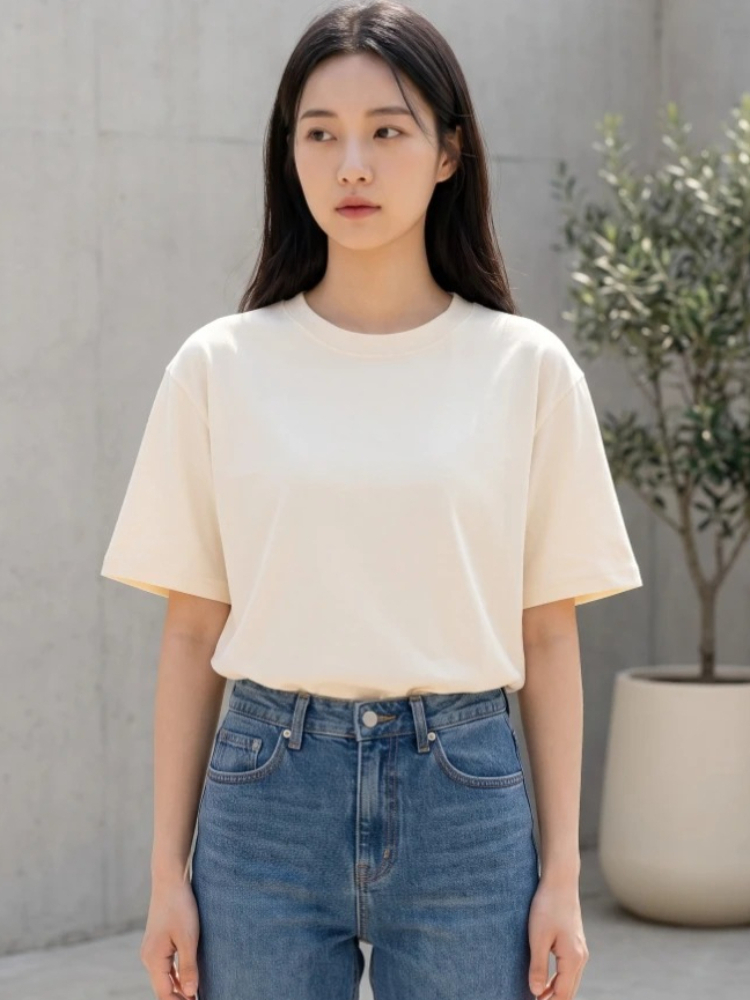Women'S Fashion Trends 2026 Spring Summer - เสื้อยืดแขนสั้นลำลองอเนกประสงค์ zjaiss รุ่น 2026 สำหรับฤดูร้อน เสื้อยืดผู้หญิงคุณภาพสูง