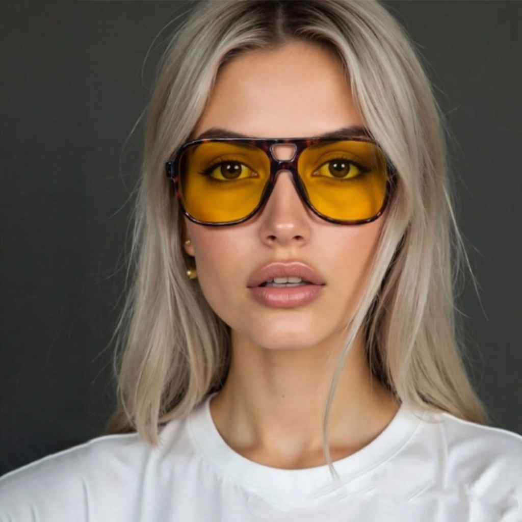 Women'S Fashion Eyeglass Frames - แว่นกันแดดทรงนักบินดีไซน์คลาสสิควินเทจใหม่ สำหรับผู้หญิงและผู้ชาย กรอบใหญ่ ป้องกันรังสียูวี 400