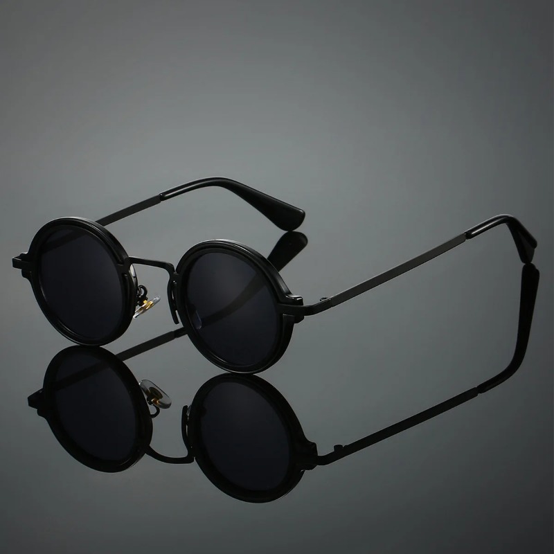Women'S Fashion Eyeglass Frames - ใหม่แว่นกันแดดกรอบโลหะทรงกลมสำหรับผู้ชายแว่นตาคุณภาพสูง UV400 ผู้หญิงแว่นตาขับรถแบบสบาย ๆอุปกรณ์เสริม