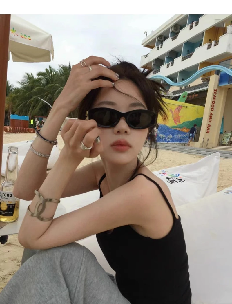 แว่นกันแดดทรงรีสไตล์เรโทร ลายก - Women'S Fashion Eyeglass Frames บทวิจารณ์และราคา