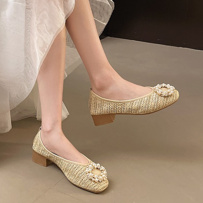 รองเท้าหนังหรูหรารองเท้าสําหรั - Women'S Fashion For Summer 2025 บทวิจารณ์และราคา