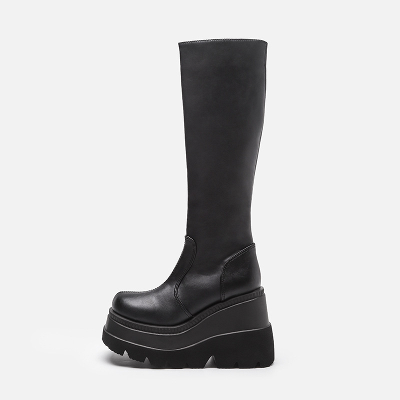 รองเท้าบูทแพลตฟอร์มสำหรับผู้หญ - Women'S Fashion Knee High Boots บทวิจารณ์และราคา