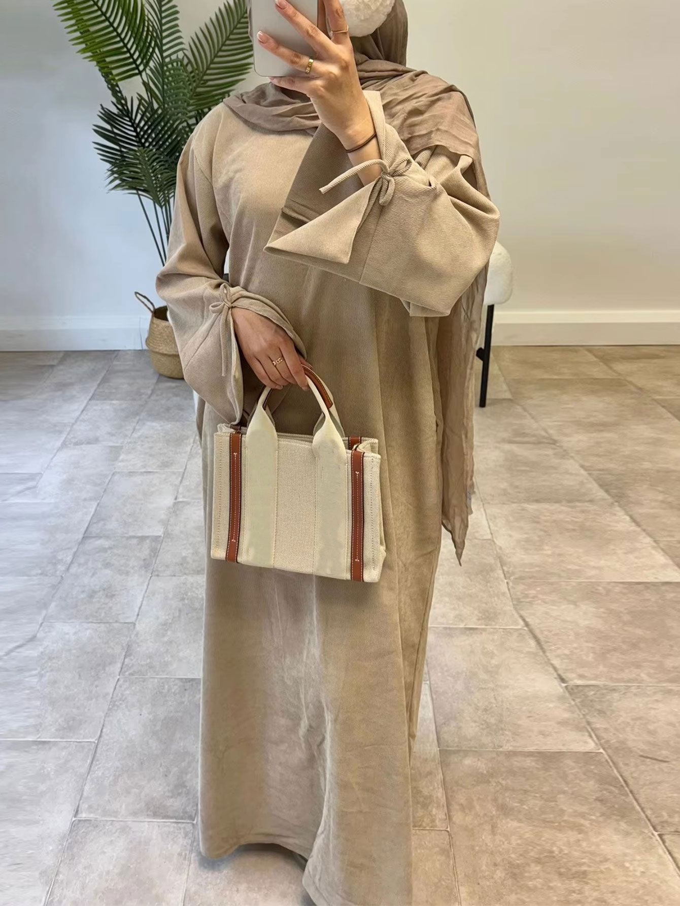 Ramadan Bow-KnotดูไบAbayaชุดหร - Turkey Women Fashion บทวิจารณ์และราคา