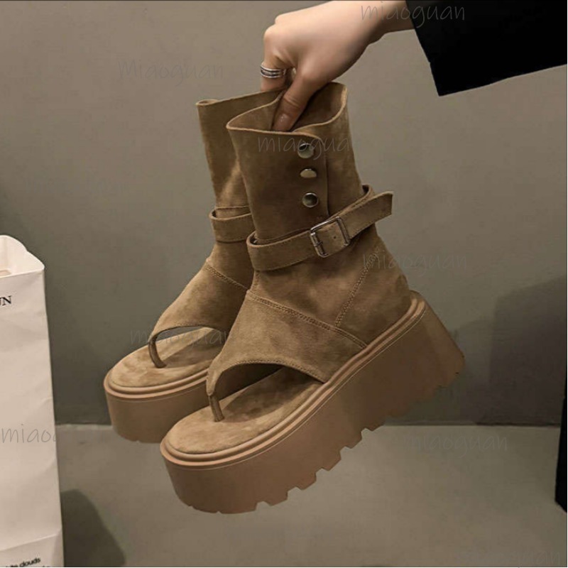 สีกากี/สีดำแฟชั่นรองเท้าบูทสำห - Women'S Fashion Trends 2026 Spring Summer บทวิจารณ์และราคา