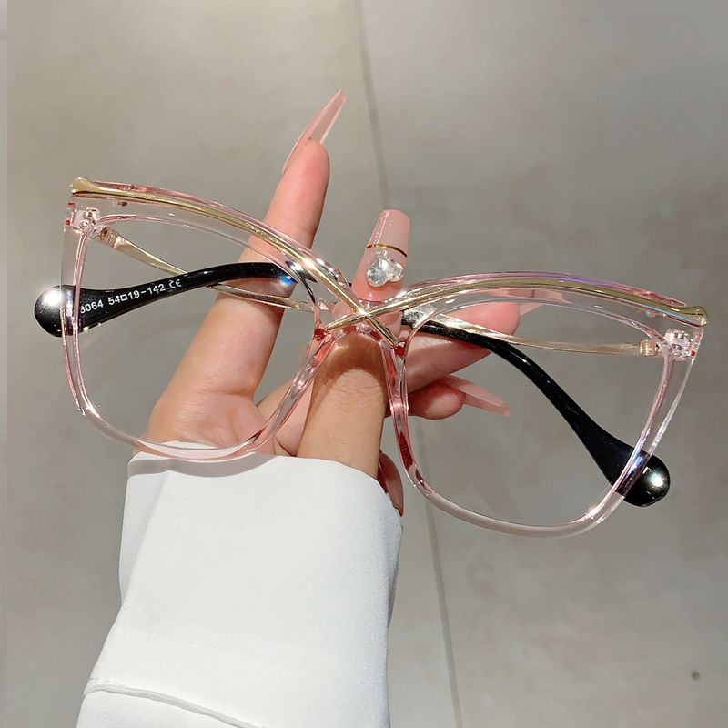 KAMMPTขนาดใหญ่Cat Eyeแว่นตาแฟช - Women'S Fashion Glasses Non Prescription บทวิจารณ์และราคา