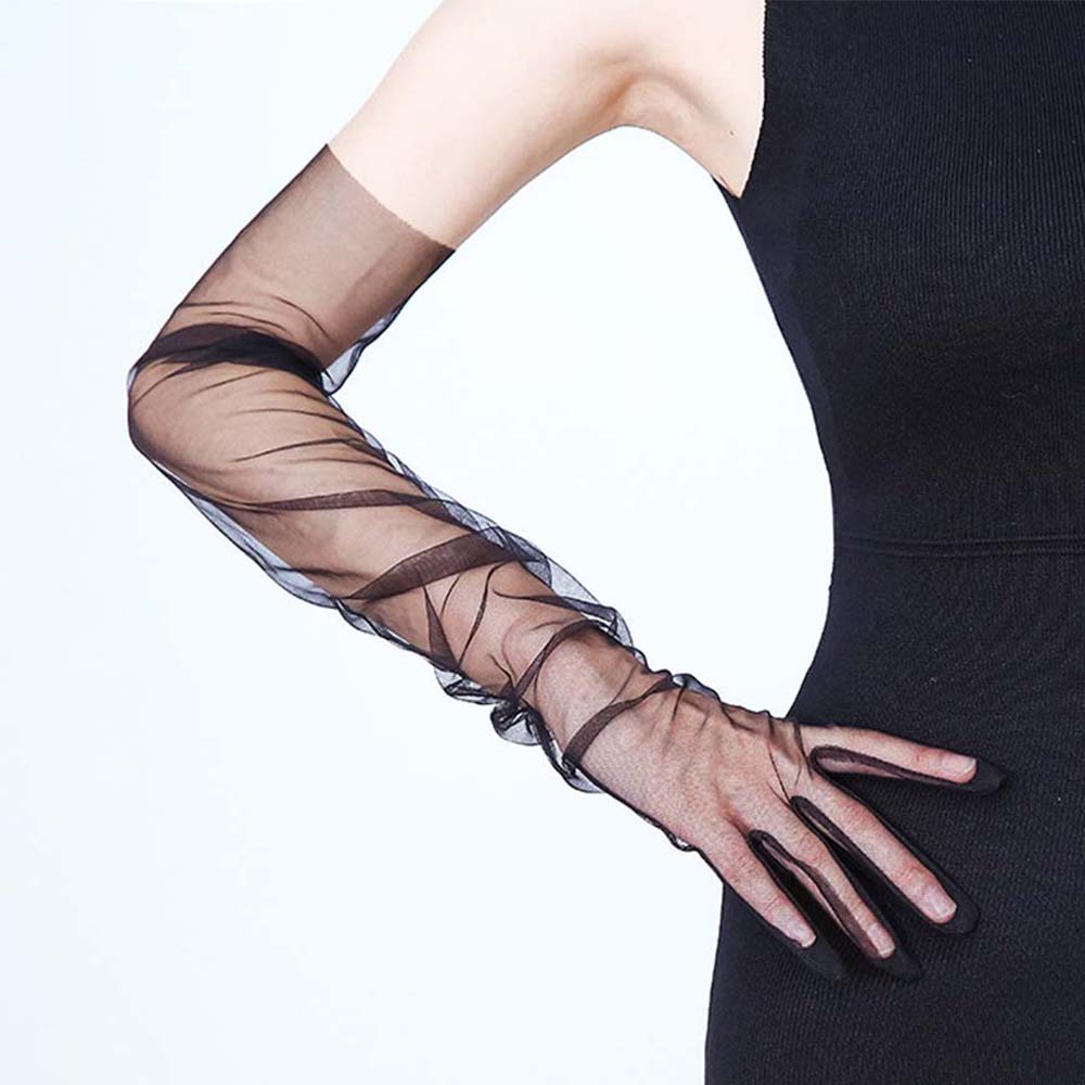 1 คู่ Ultra บาง SHEER Tulle ถุ - Women Fashion Photoshoot บทวิจารณ์และราคา