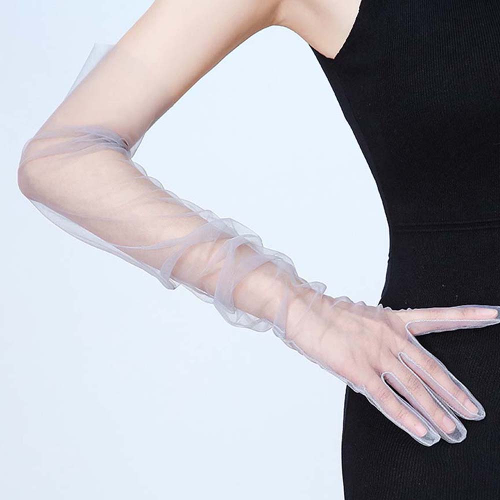 1 คู่ Ultra บาง SHEER Tulle ถุ - Women Fashion Photoshoot บทวิจารณ์และราคา