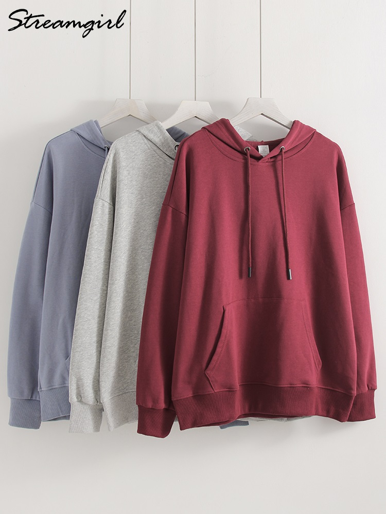 สตรีมเกิร์ลผู้หญิงเสื้อวอร์มโอ - Hoodie Women Oversized บทวิจารณ์และราคา
